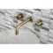 Kingston Brass KS8123CKL Two-Handle Wall Mount Bathroom Faucet, Antique Brass KS8123CKL - alternate 5